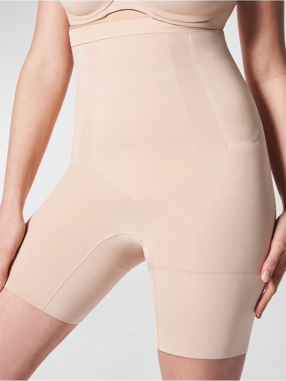 SPANX OnCore Sculpt High Waisted Mid Thigh Shapewear Shorts 2X
